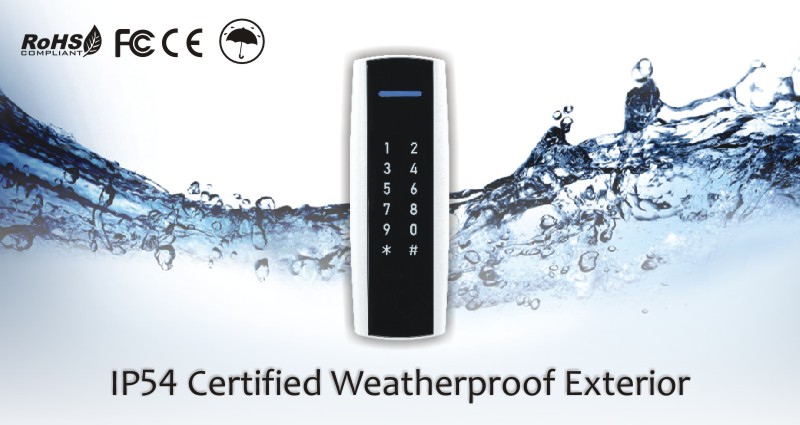 Chiyu Access Control Card Reader with IP54 Certified Weatherproof Exterior