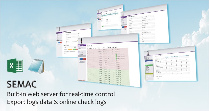 Wiegand and OSDP type Access Control Panel are built-in web server for real-time control